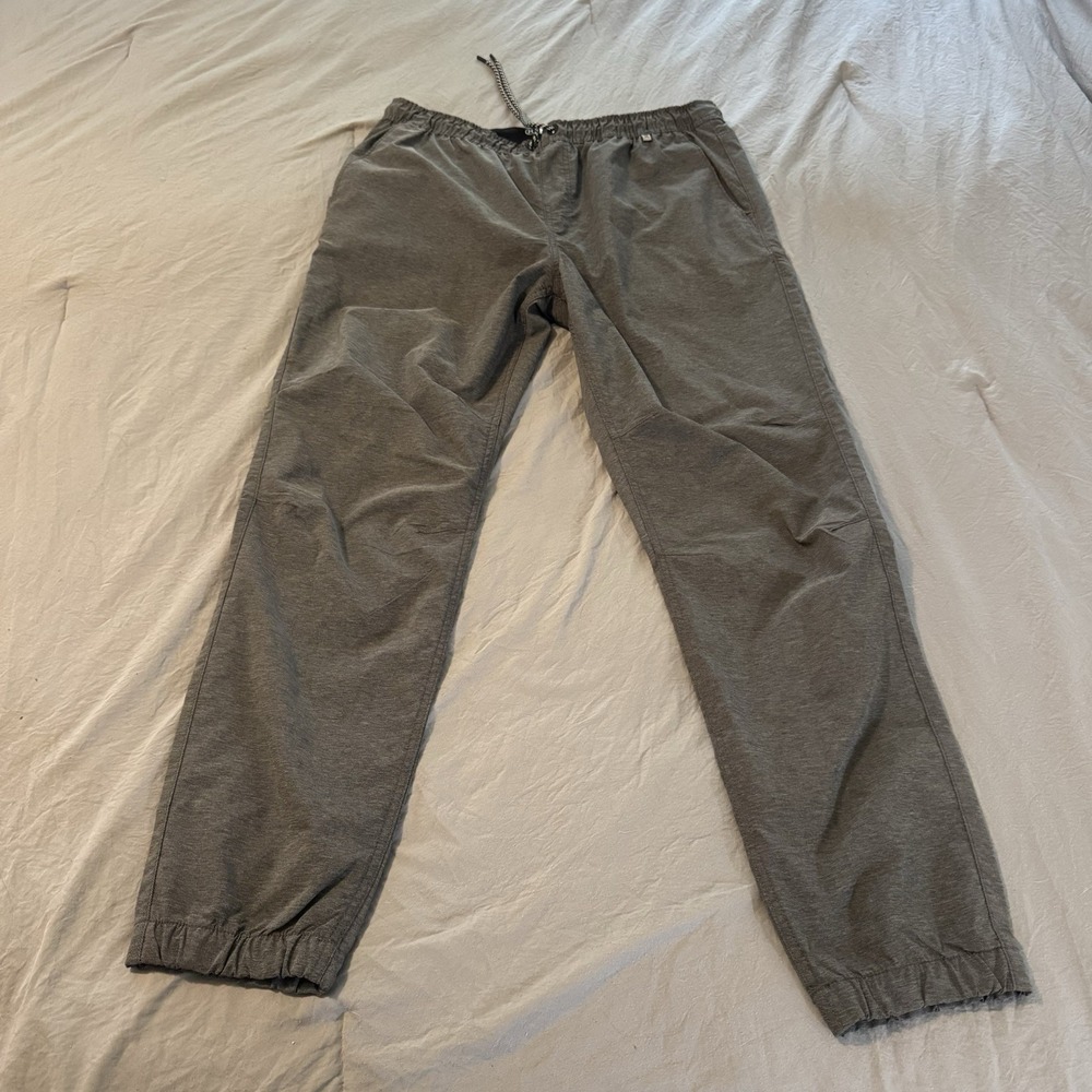 Hurley‎ Lightweight Joggers Gray Elastic Waist And Cuffs Adult XL